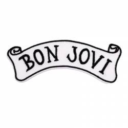 Bon Jovi Banner Logo - Embroidered Iron-On Patch