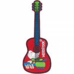 Woodstock Dove Guitar - Embroidered Iron-On Patch