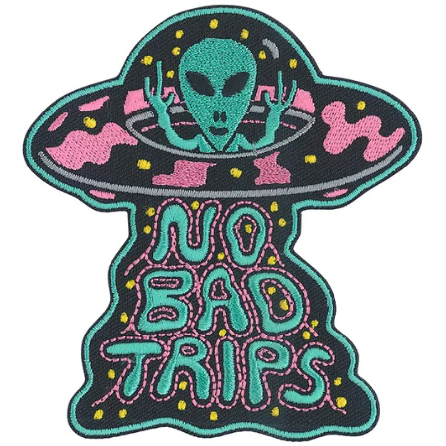 killer-acid-no-bad-trips-embroidered-iron-on-patch-at-sticker-shoppe