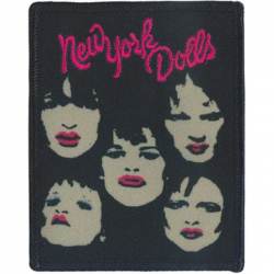 New York Dolls Faces - Embroidered Iron-On Patch