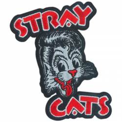 Stray Cats Logo - Embroidered Iron-On Patch