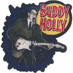 Buddy Holly Pop - Embroidered Iron-On Patch