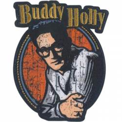 Buddy Holly Portrait - Embroidered Iron-On Patch