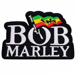Bob Marley Logo - Embroidered Iron-On Patch