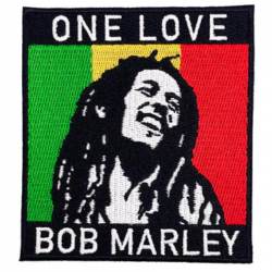 Bob Marley One Love - Embroidered Iron-On Patch