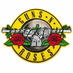 Guns N Roses Bullet Large Oversized - Embroidered Iron-On Patch