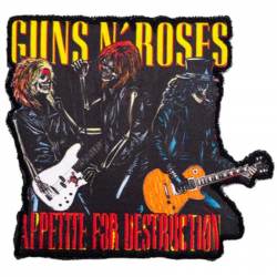 Guns N Roses Three Skeletons - Embroidered Iron-On Patch