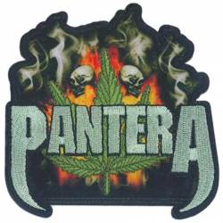 Pantera Cannabis Smoke - Embroidered Iron-On Patch