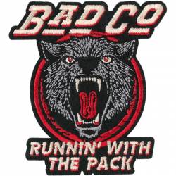 Bad Company Runnin' With The Pack - Embroidered Iron-On Patch