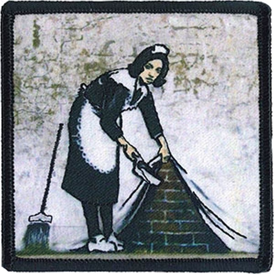 Banksy's Graffiti Camden Maid - Embroidered Iron-On Patch at Sticker Shoppe