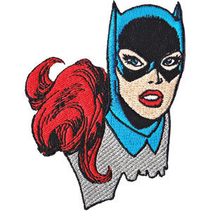 Batgirl Headshot - Embroidered Patch at Sticker Shoppe