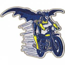 Batgirl On Bike - Embroidered Patch