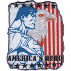 Superman American Hero - Embroidered Patch