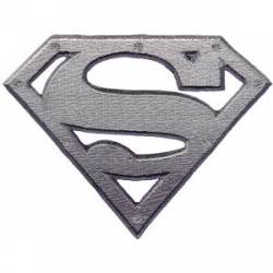 Superman Metal Logo - Embroidered Patch