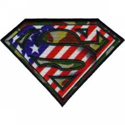 Superman Camo Logo - Embroidered Patch