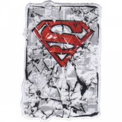 Superman Cracked - Embroidered Patch