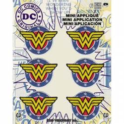 DC Comics Originals Wonder Woman Shield - Set of 6 Mini Embroidered Iron-On Patches