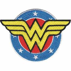 Wonder Woman Logo - Large Embroidered Iron-On Patch