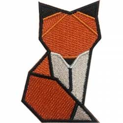 Geometric Fox - Embroidered Iron-On Patch