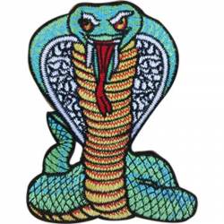 Cobra Snake - Embroidered Iron-On Patch