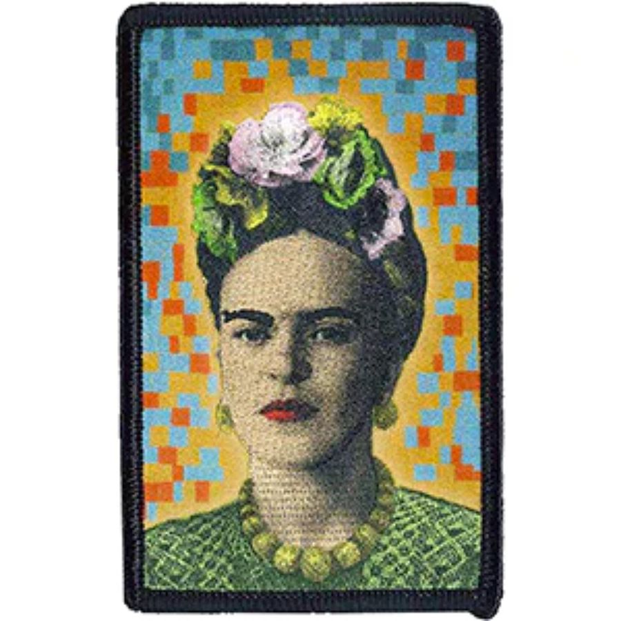 Frida Kahlo Pixel Mosaic - Embroidered Iron-On Patch at Sticker Shoppe