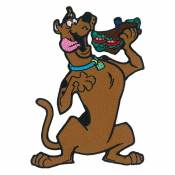 Scooby Doo Scooby with Sandwich - Embroidered Iron-On Patch