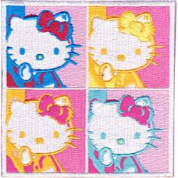 Hello Kitty Head Shot Mini - Embroidered Patch at Sticker Shoppe