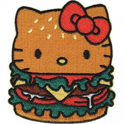 Hello Kitty Burger - Embroidered Patch