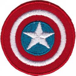 Captain America Mini Shield - Embroidered Patch