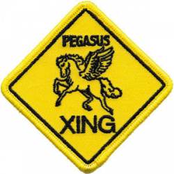 Napoleon Dynamite Pegasus Xing - Embroidered Patch