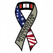 Afghanistan War Veteran - Ribbon Magnet