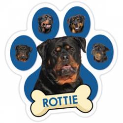 Rottweiler - Blue Paw With Bone Magnet