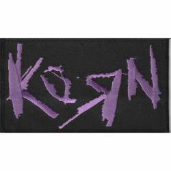 Korn Purple Logo - Embroidered Iron-On Patch