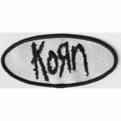 Korn Logo Oval - Embroidered Iron-On Patch