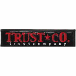 Trust Company Logo - Embroidered Iron-On Patch