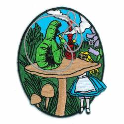 Alice In Wonderland Drink Me - Embroidered Iron-On Patch