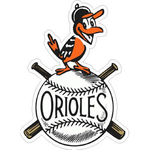 Baltimore Orioles 1954-1965 Logo - Sticker