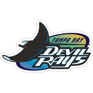 Tampa Bay Devil Rays 1998-2000 Logo - Sticker at Sticker Shoppe