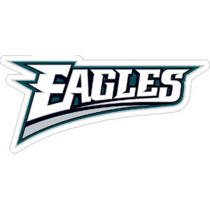 Philadelphia Eagles Retro Script Logo - Sticker