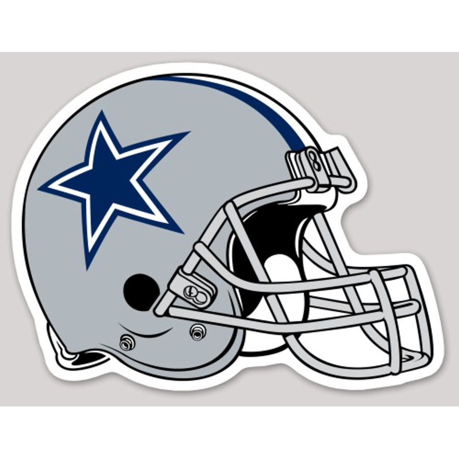 Cowboys Helmet Star, High Quality Vinyl Stickers