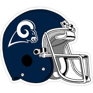 Los Angeles Rams Helmet - Sticker at Sticker Shoppe