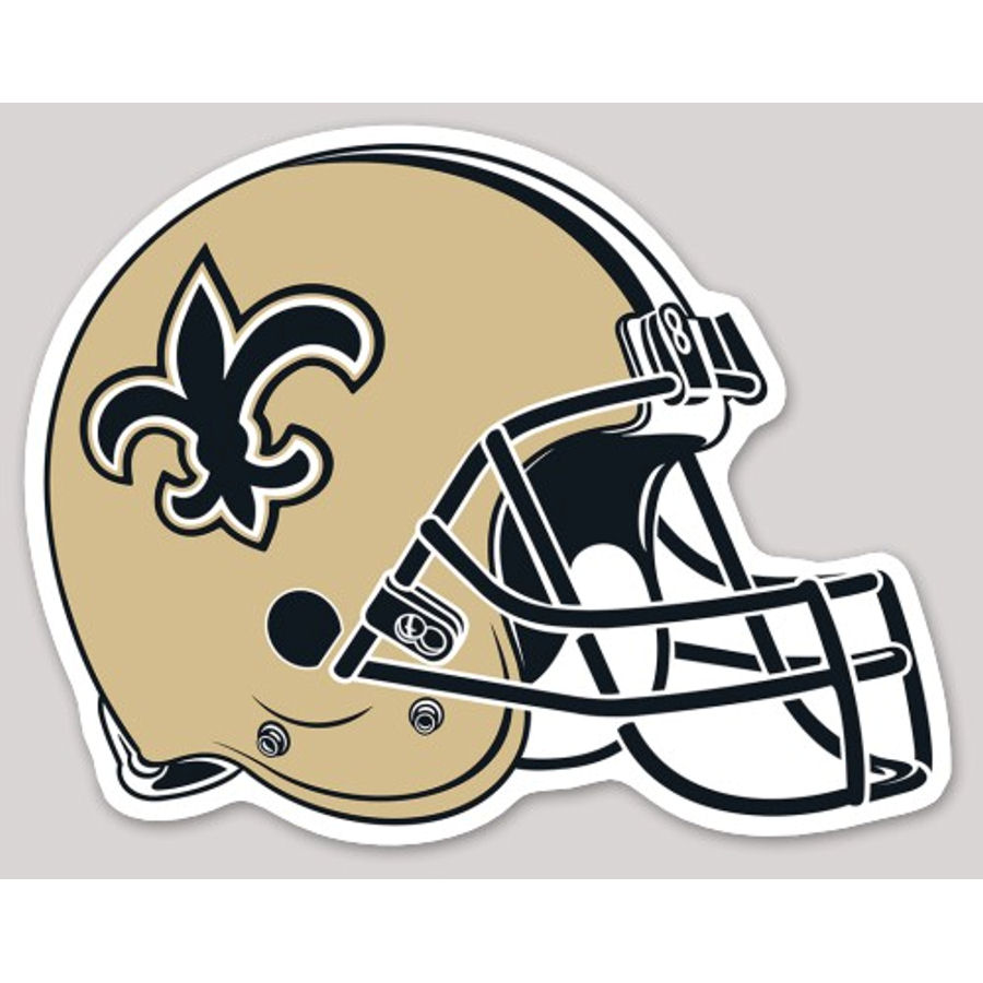 New Orleans Saints Helmet - Static Cling at Sticker Shoppe