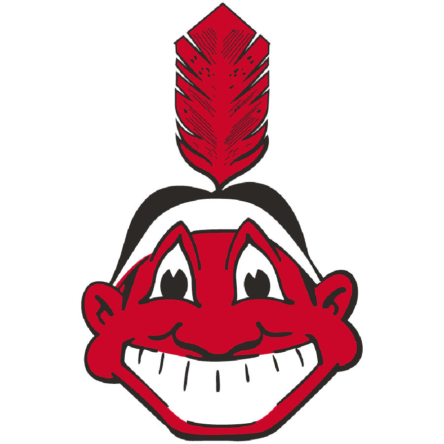 Cleveland Indians 1948 Retro Chief Wahoo Logo - Vinyl Sticker at ...