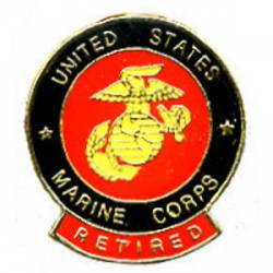 United States Marine Corps Retired - Lapel Pin