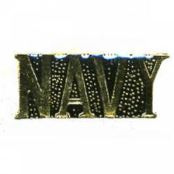 United States Navy Script Text - Lapel Pin