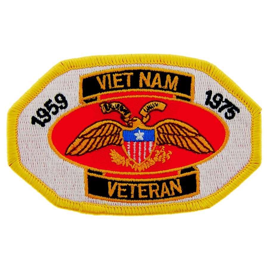 Vietnam Veteran 1959-1975 - Embroidered Iron-On Patch at Sticker Shoppe