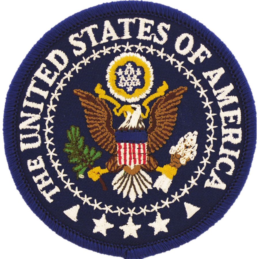 United States Of America Seal - Embriodered Iron-On Patch at Sticker Shoppe