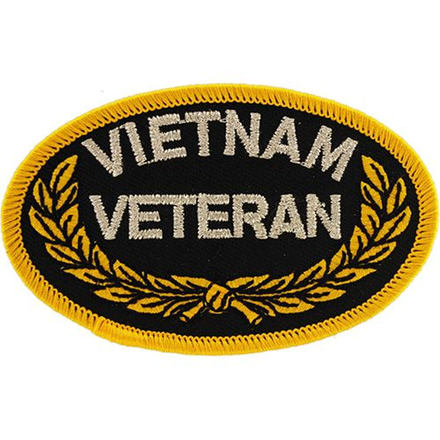 Vietnam Veteran Wreath - Embroidered Iron-On Patch at Sticker Shoppe