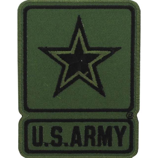 US Army Symbol Rectangle Iron-On Patch