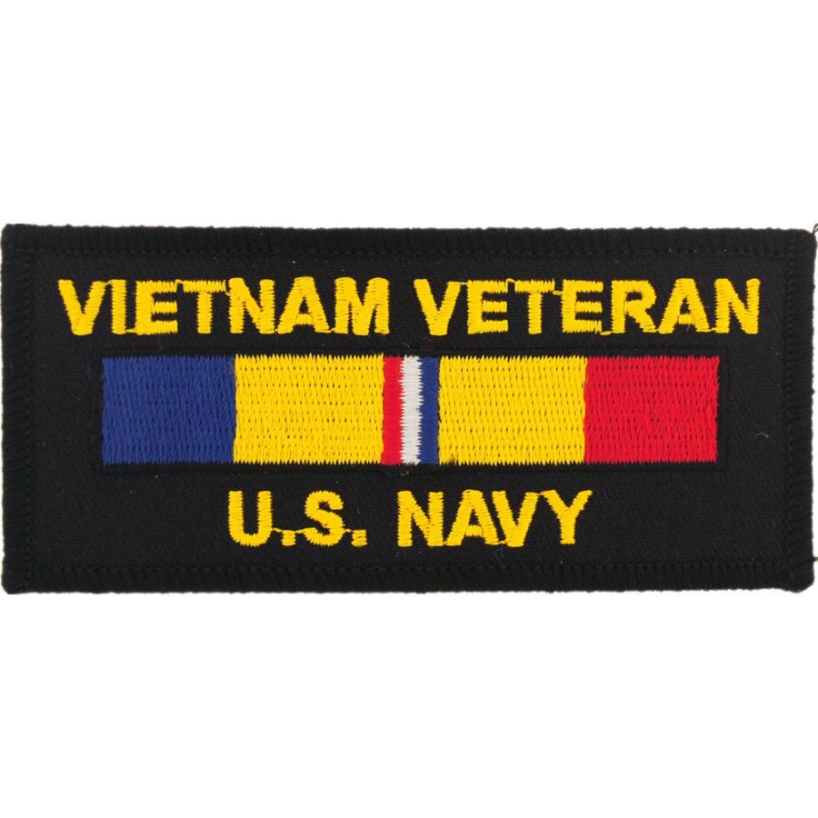 Vietnam Veteran Service Bar - Embroidered Iron-On Patch at Sticker Shoppe